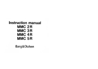 Bang & Olufsen - MMC-4R-Owners-Manual